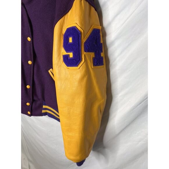 Womens Varsity Jacket Size L Wool Sailor Collar Rosati Kain St Louis Vintage 90s - Picture 3 of 13